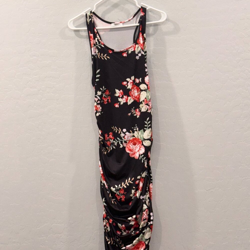 Gorgeous Racerback Ruched Maxi Dress